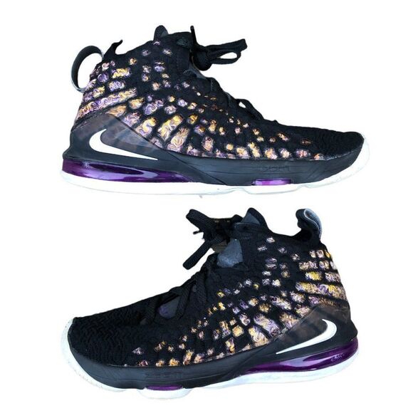 RARE 2019 Nike Lebron 17 Lakers Size 8.5 - Picture 7 of 15